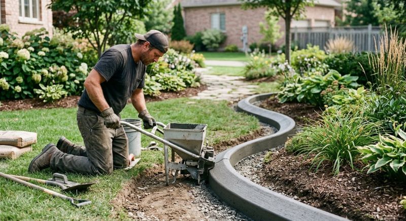 Cement Curbing Installation in Citrus County, FL