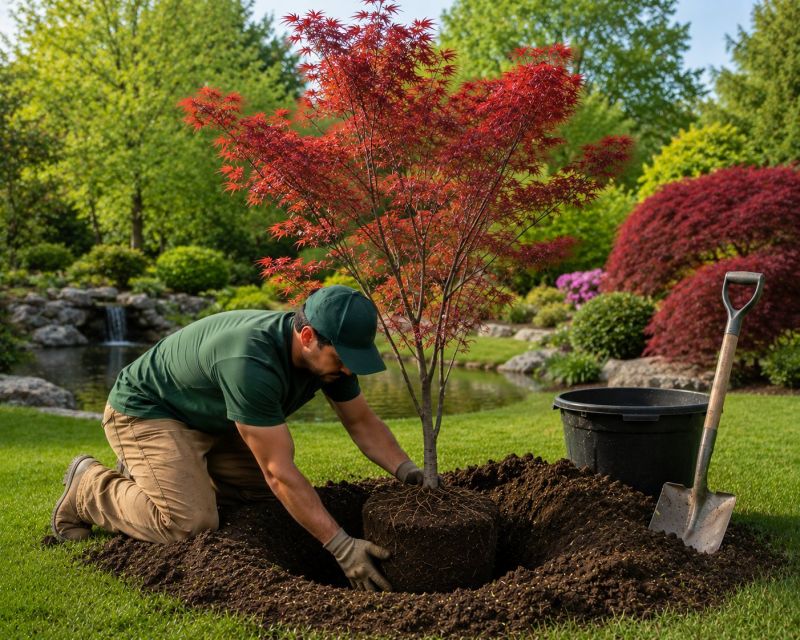 Maple Tree Planting in Honolulu, HI